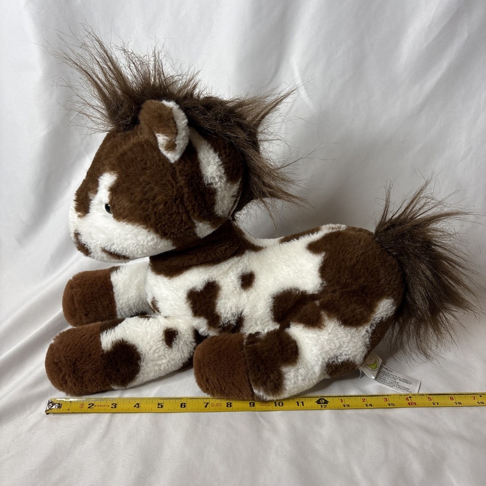 Animal Adventure Horse Pony Plush Pinto Paint Brown White 19"‎ Floppy Neck - Picture 8 of 8